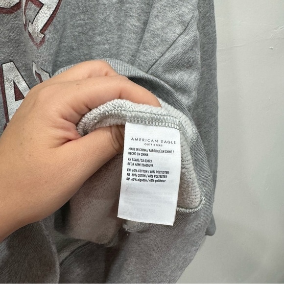 American Eagle Fresh Guac Grey Sweatshirt Large - Picture 8 of 8